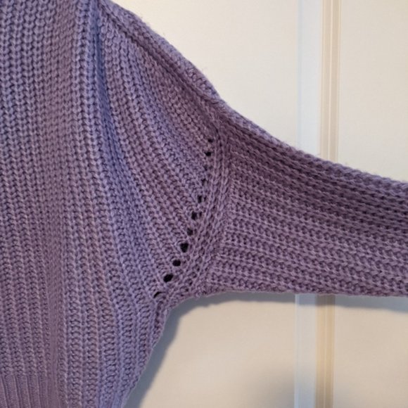 Lavender Crew Neck Sweater - Picture 5 of 5